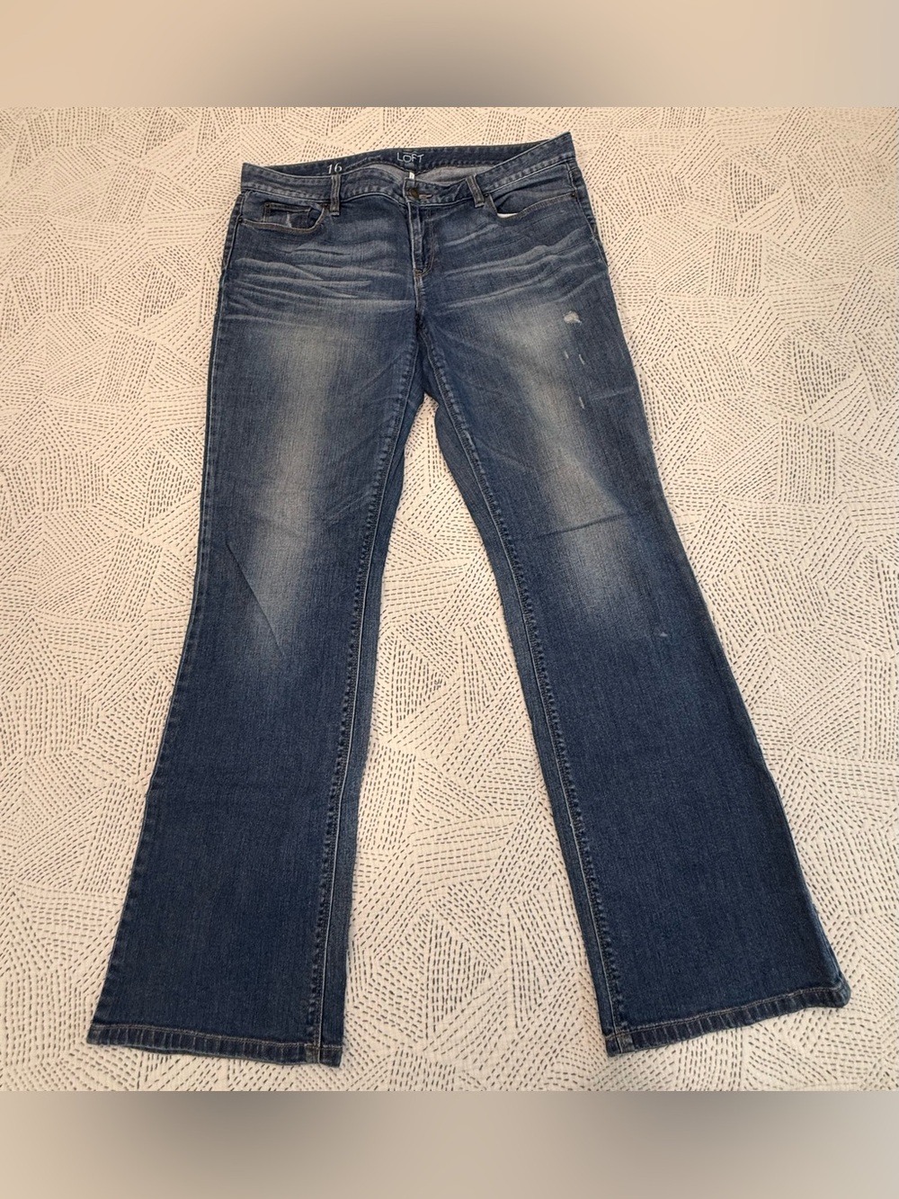 LOFT Medium Blue Boot Cut Jeans